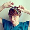 Tutoriels de nouage de bandeaux, bandanas et turbans Comment mettre un bandana - étape 2