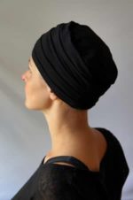 Turban prêt à enfiler pour chimiothérapie - Noir