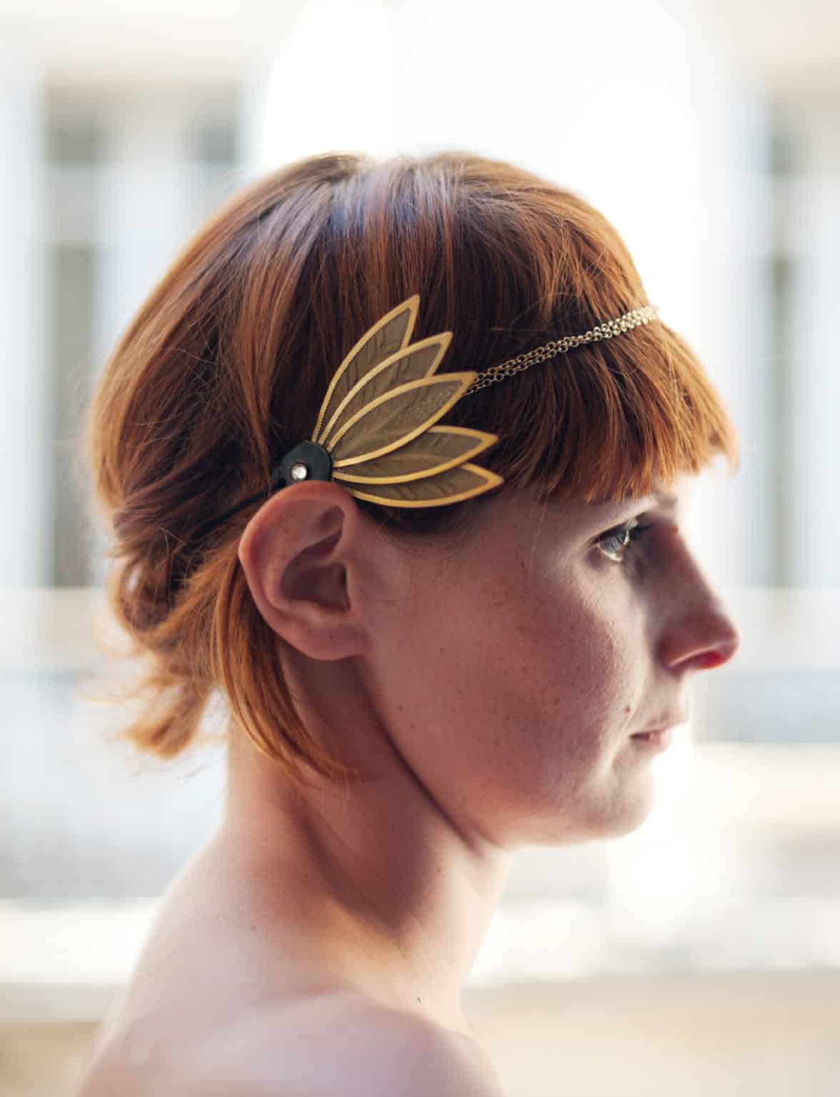Headband art nouveau Sylvia - profil