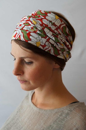 Bandeau à cheveux headband extensible Foudre à fleurs marguerite