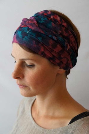 Bandeau à cheveux extensible Tie & Dye Foudre