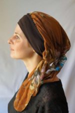 Bandeau avec foulard pour chimiothérapie - Automne – Image 2