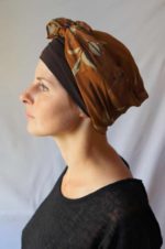 Bandeau avec foulard pour chimiothérapie - Automne – Image 3