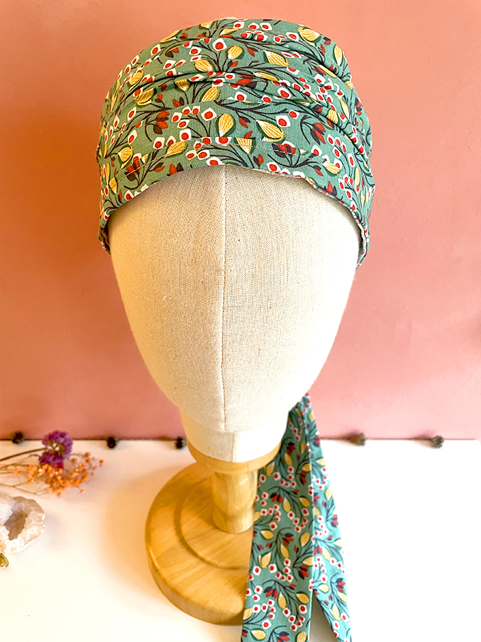 Bandeau à cheveux étroit à fleurs Chelsea