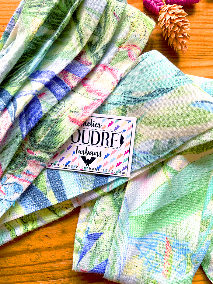 Bandeau à cheveux étroit "Tropical vintage" – Image 7