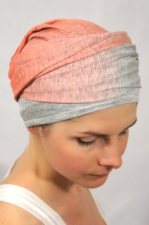 foudre-turbans-motif-degradé-gris-corail-4