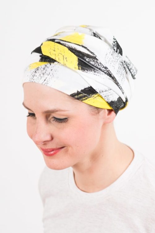 Turban Chimio Avec Bandeau élastique Dorothée - Noir, Synthétique, Taille Moyenne, Neuf Avec étiquettes