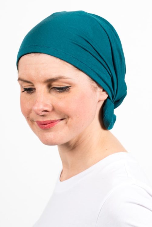 Turban Pour Chimiothérapie Avec Bandeau élastique - Couleur Gris - Taille Moyenne (51) - Synthétique Ondulé