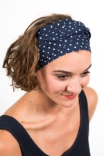 bandeau_a_cheveux_turbans_large_coton_pois_bleu_blanc
