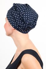 turban_chimiotherapie_elastique_pois_bleu_blanc_3