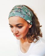 Bandeau à cheveux adapté chimio SCRATCH ! Grues & Pivoines – Image 5
