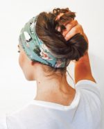 Bandeau à cheveux adapté chimio SCRATCH ! Grues & Pivoines – Image 6