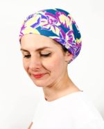 Bandeau à cheveux adapté chimio SCRATCH ! à fleurs Flora Banana – Image 2