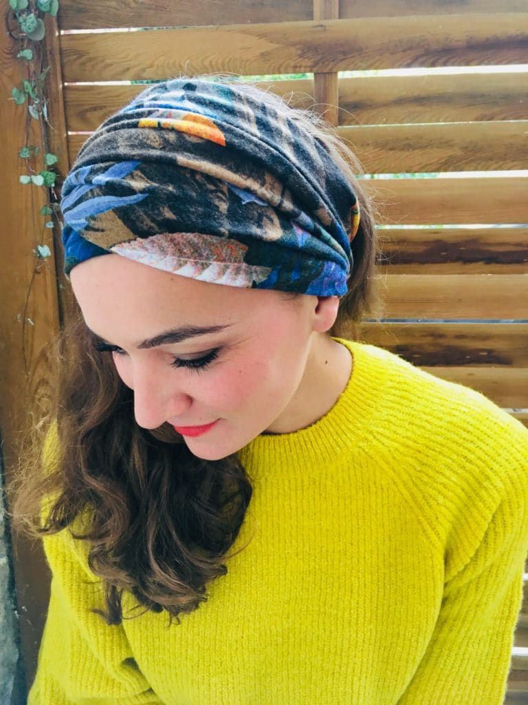 Bandeau à cheveux à scratch Foudre Fleurs d'hiver