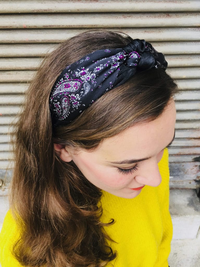 Lot De 2 Bandeaux Foulards Bohème En Mousseline De Soie Teintée Pour