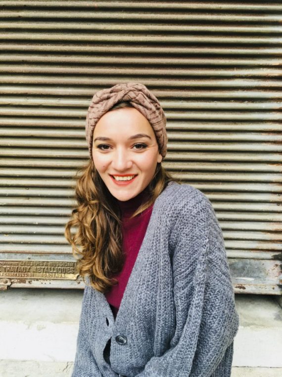 Bonnet chaud style vintage coloris Taupe de la marque Foudre