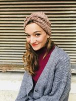 Bonnet vintage effet turban - Miel – Image 3