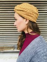 Bonnet chaud style vintage coloris Miel de la marque Foudre