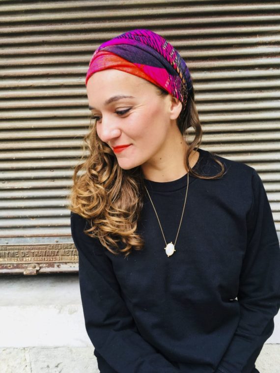 Bandeau à cheveux à scratch chaud et coloré de la marque Foudre
