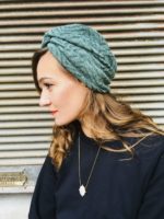 Bonnet chaud style vintage coloris vert de la marque Foudre