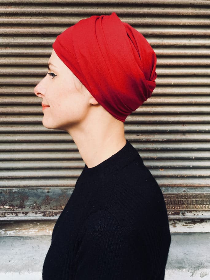 turban-chimiothérapie-foudre-rouge-elegant