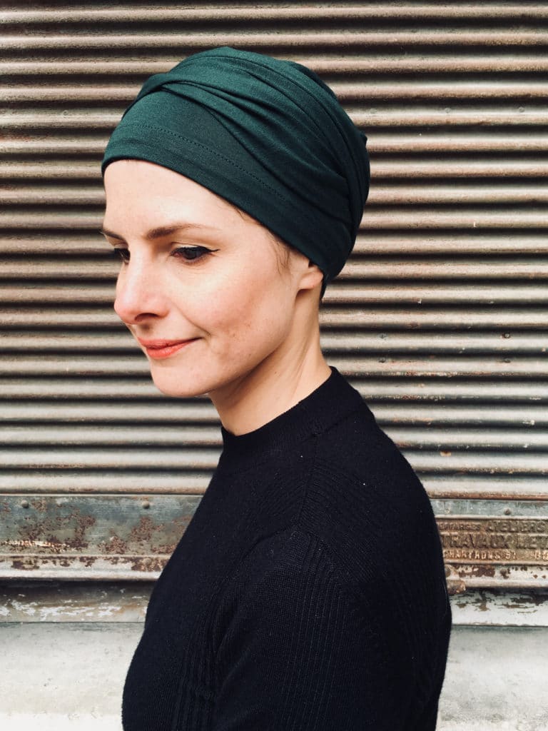 turban-chimiothérapie-foudre-vert-facile