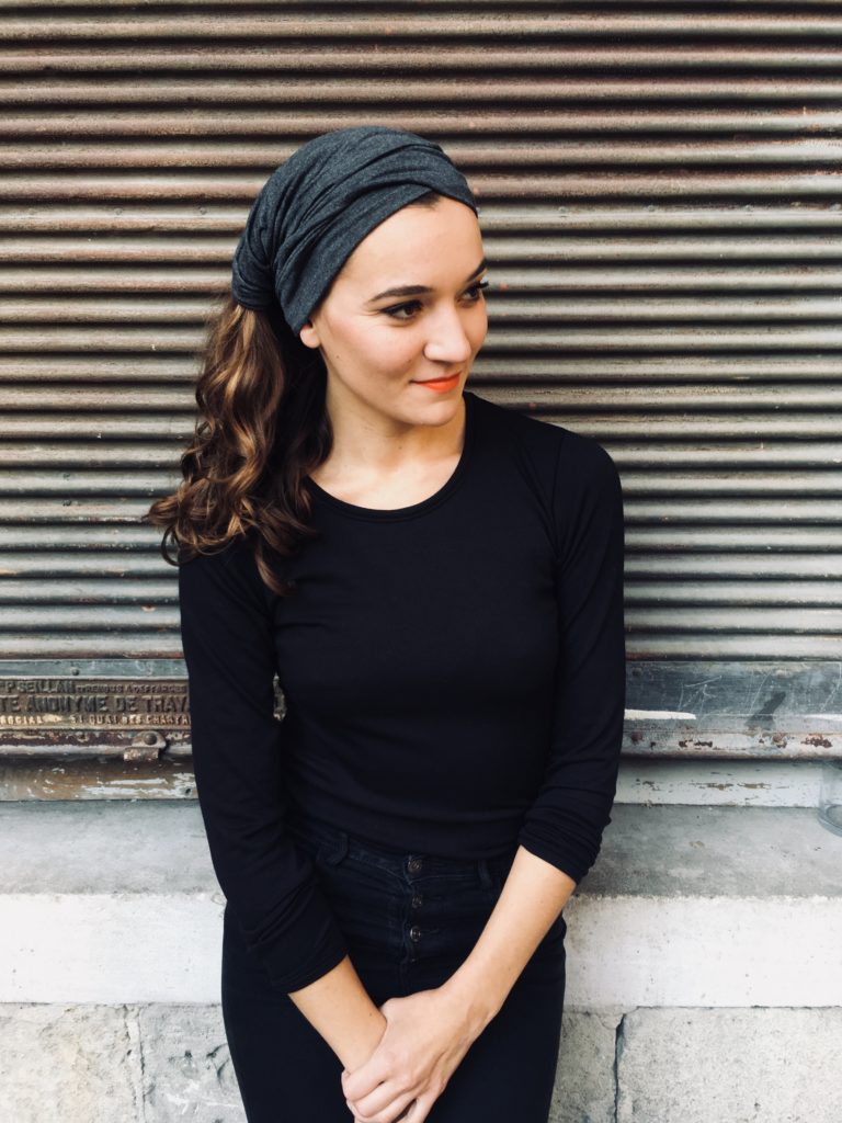 bandeau-a-cheveux-fichu-pelade-alopécie-scratch-gris-foncé