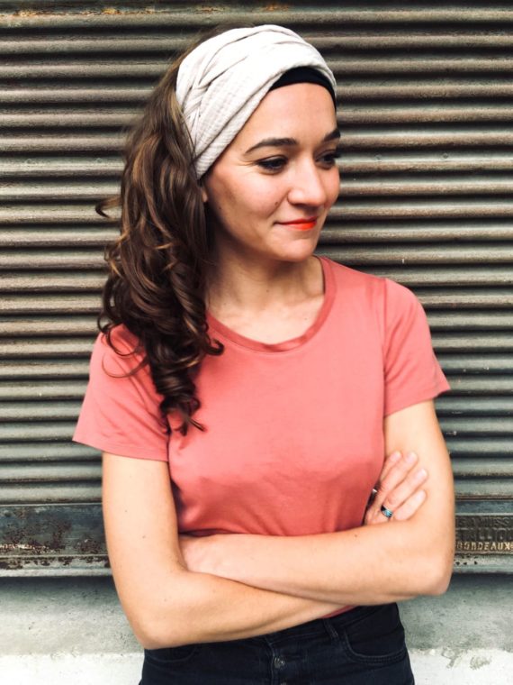 foudre_bandeau_a_cheveux_large_en_coton_gris_pour_pelade_alopécie