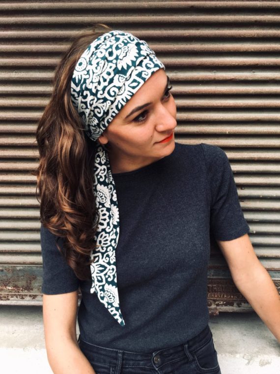 foudre_bandeau_a_cheveux_maya_vert_pour_pelade_alopecie