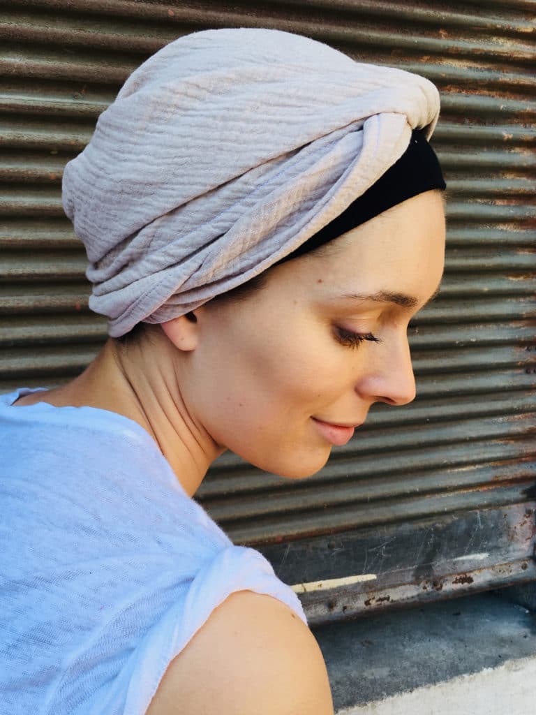 Bandeau De Cheveux Longs Wavy Pour Chimiothérapie Châtain