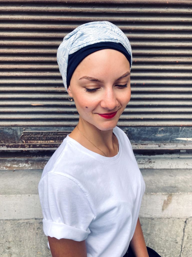 Turban chimiothérapie confortable Feuilles