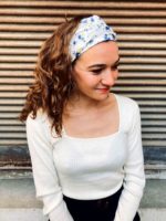 Bandeau à cheveux en coton Liberty Myrtille – Image 3