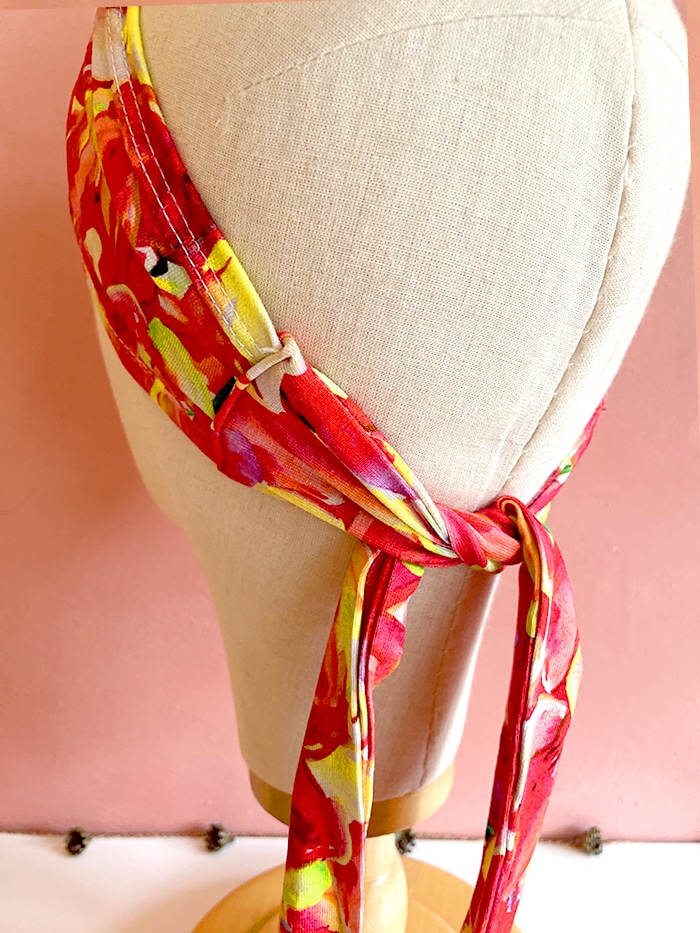 Bandeau à cheveux étroit "Rouge feu" élastique – Image 5