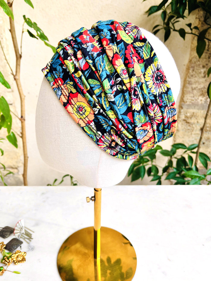 Bandeau à cheveux couvrant SCRATCH ! à fleurs Anémone – Image 3
