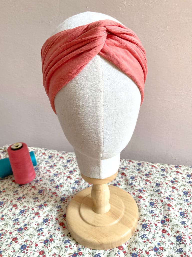 Bandeau à cheveux prêt à enfiler en Bambou Corail