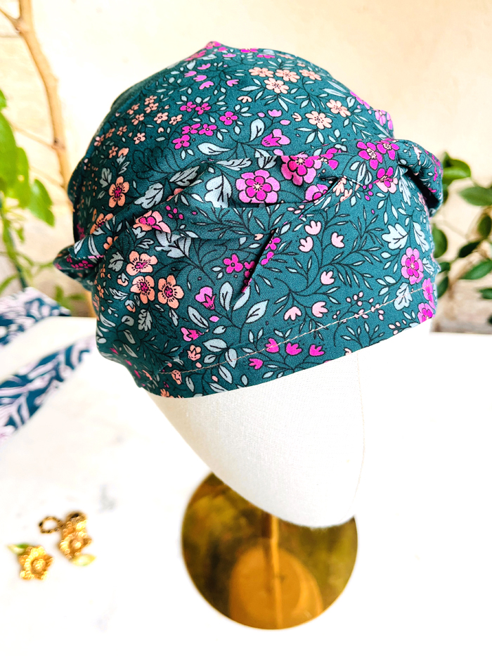 Foulard couvrant à fleurs - Liberty sapin
