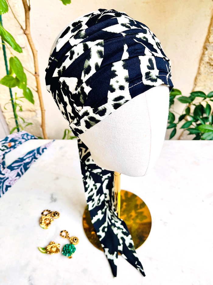 Foulard à cheveux couvrant- Kitty