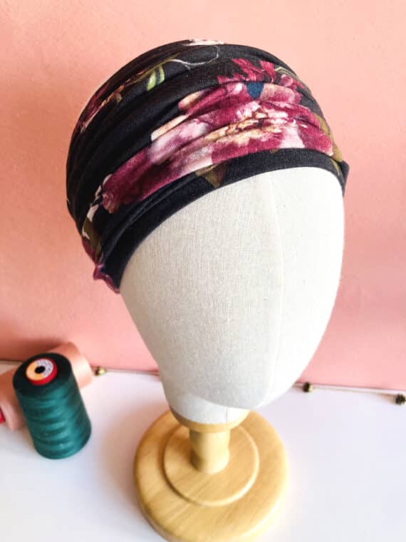 turban_chimio_scratch_pelade_fleurs_noir