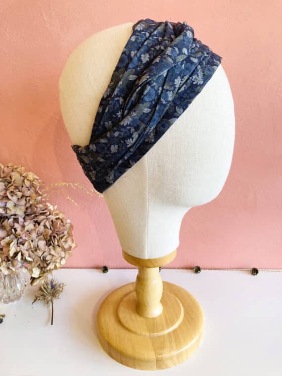bandeau_cheveux_pelade_alopecie_pashmina_bleu