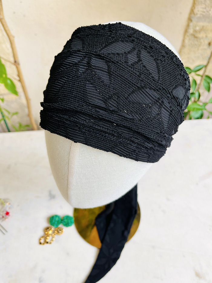 Bandeau à cheveux élastique ajouré Médée