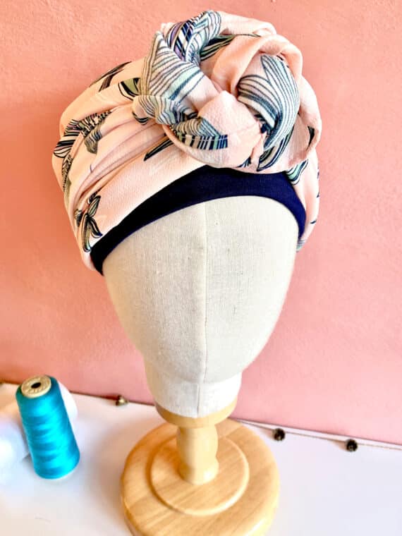 foulard_a-cheveux_qui-ne-glisse-pas-feuille-rose