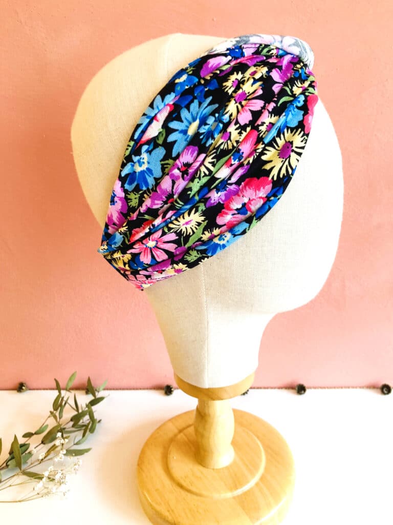 Lot De 6 Bandeaux Pour Femmes à Larges Bords Avec Nœuds Croisés - Motif Petites Fleurs, élastique, Pour Toutes Les Coiffures