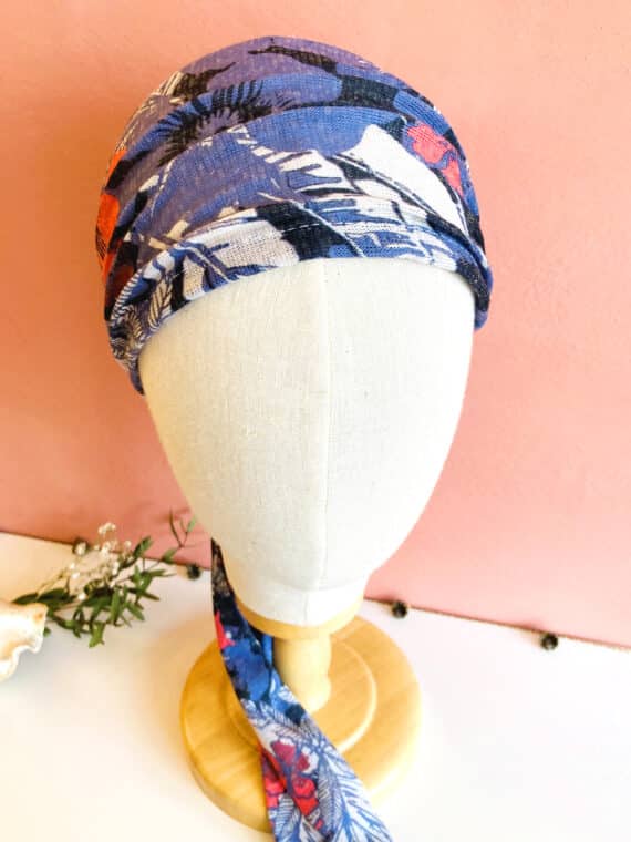 foulard-chimiotherapie_pelade_alopecie_tropical_vintage