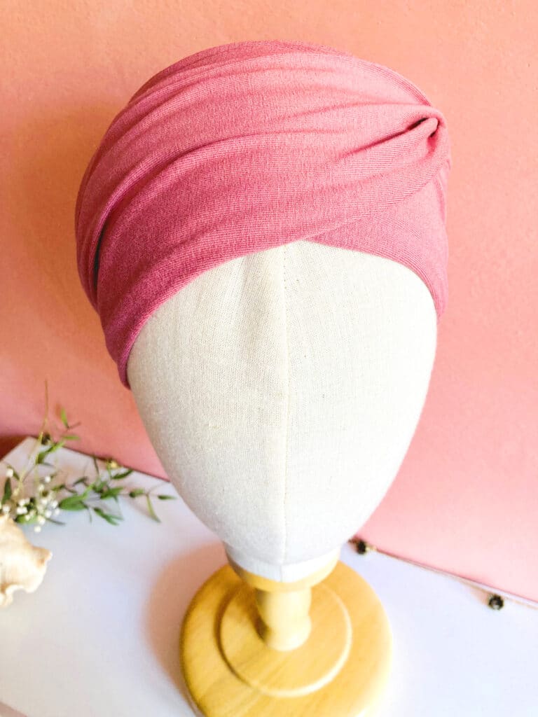 Foulard élastique à enrouler Rose