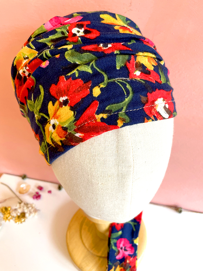 Bandeau à cheveux large en gaze de coton Thelma