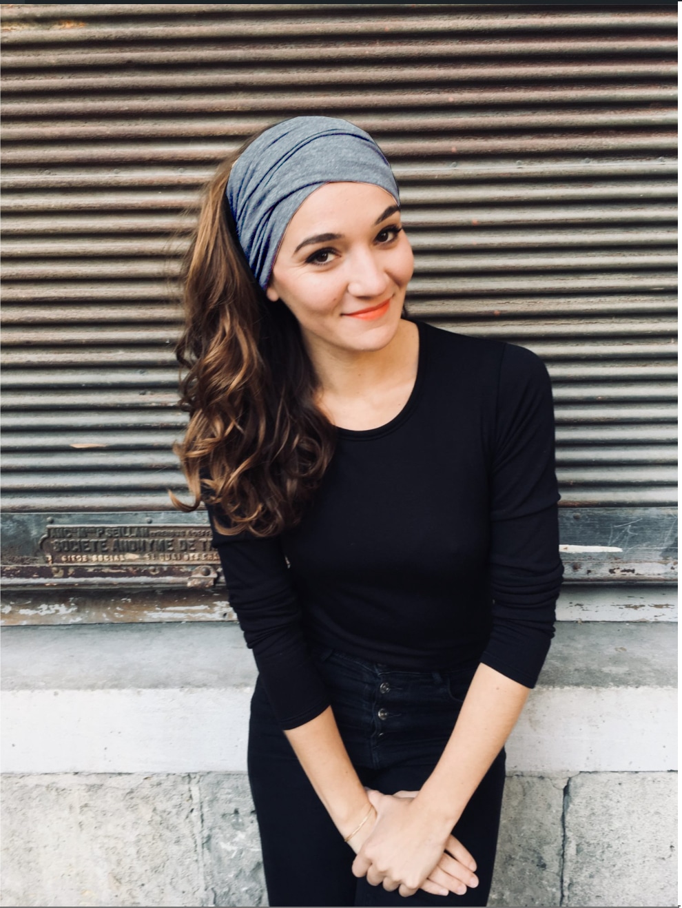 Bandeau à cheveux SCRATCH ! Gris chiné médium
