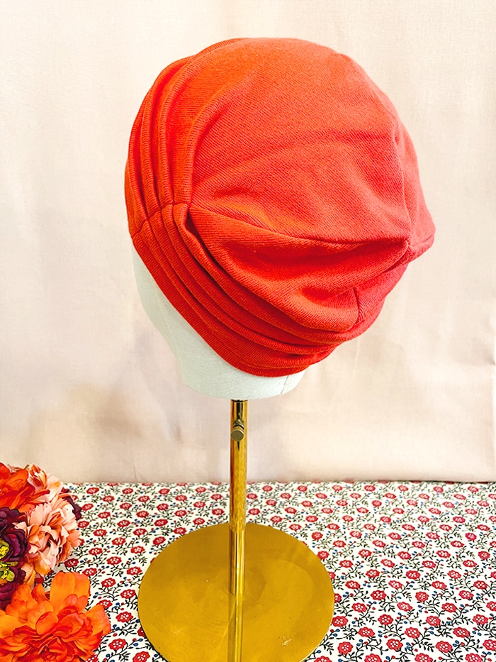 Bonnet chimio épais en coton corail – Image 4