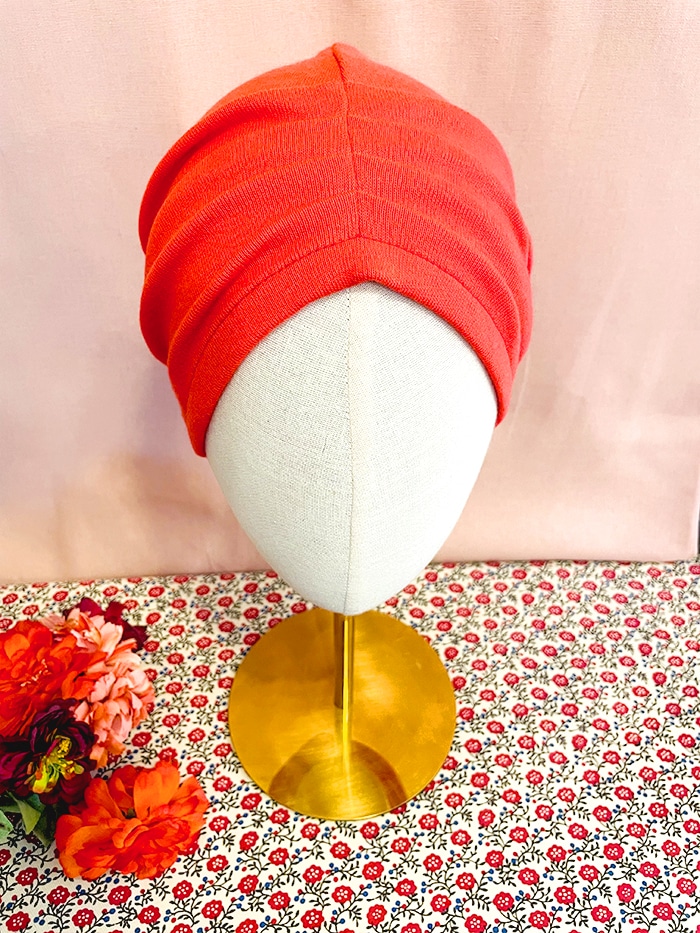 Bonnet chimio épais en coton corail – Image 5